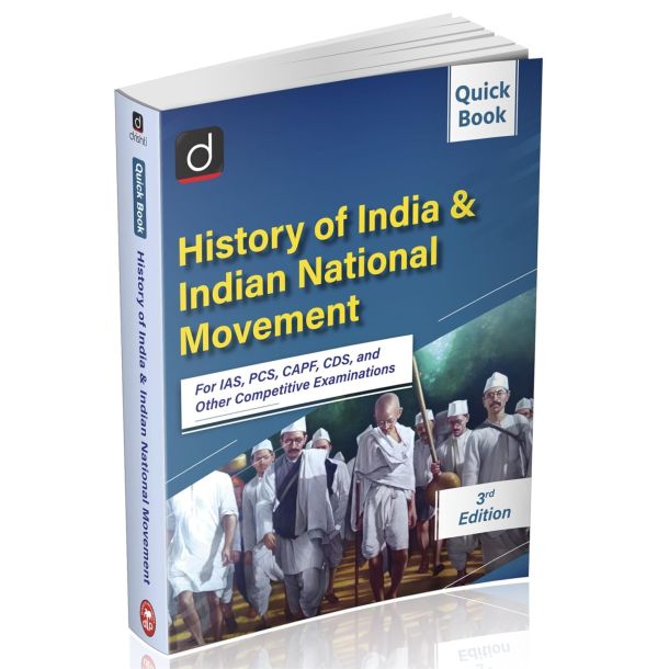 DRISHTI UPSC Books 2025, History of India & Indian National Movement Quick Book 3rd Edition, For IAS, PCS, CAPF, CDS & Other Competitive Exams, Updated Study Guide
