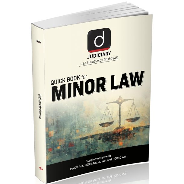 DRISHTI IAS Quick Book for Minor Law Books, Judiciary Exams Preparation, Includes PWDV Act, POSH Act, JJ Act & POCSO Act, Concept-Based & Exam-Oriented Guide
