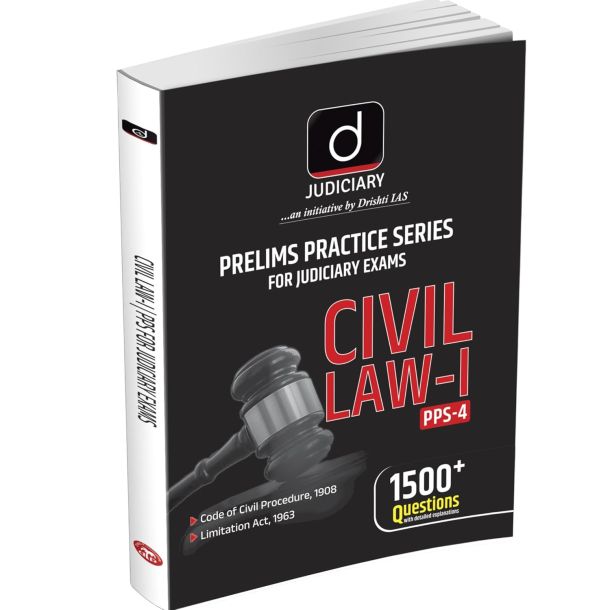 Drishti Judiciary PPS-4 Civil Law - I, English, Conceptual & Exam-Oriented Guide, Previous Years' Questions, Case Law Book, Section-Wise Analysis, Table Of Important Articles For Exam