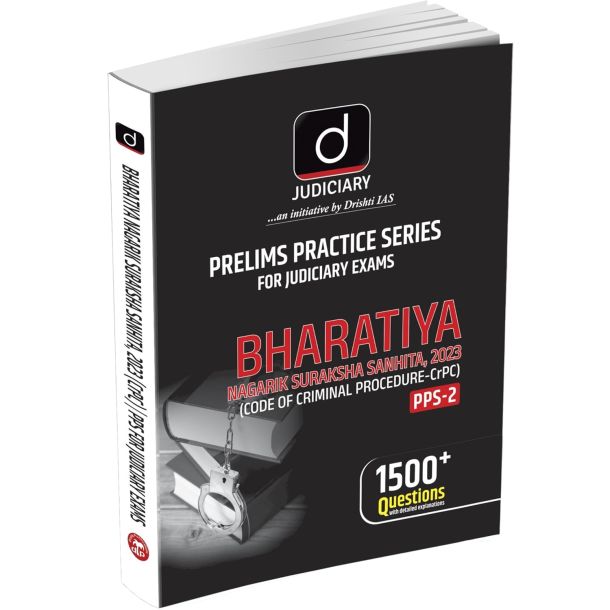 Drishti Judiciary PPS-2 Bharatiya Nagarik Suraksha Sanhita 2023, English, Comprehensive & Exam-Oriented, For Civil Judge, CBI PP, APO Exams, Structured...
