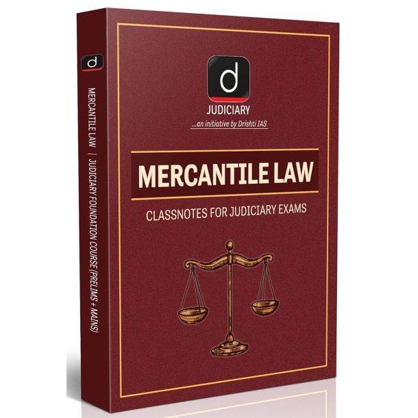 DRISHTI IAS Law Books, Mercantile Law, Judiciary Preparation, Class Notes for Civil Judge, APO, ADA, Law Entrance Exams, Updated Edition, Prelims + Mains